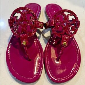 Tory Burch Miller Patent Leather Sandals. Size 8